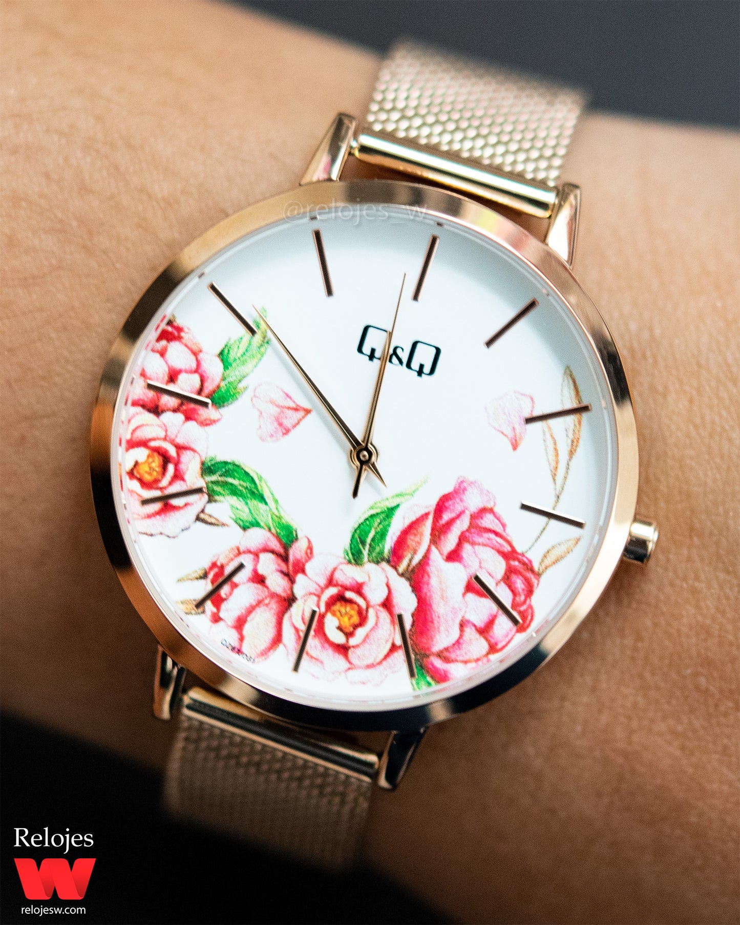 Reloj Q&Q Mujer Oro Rosa QZ67J031Y