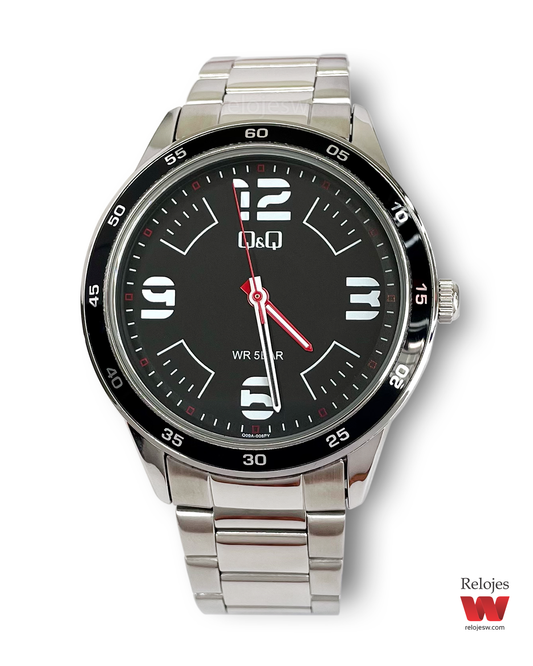 Reloj Q&Q Hombre Plateado Q09A006Y