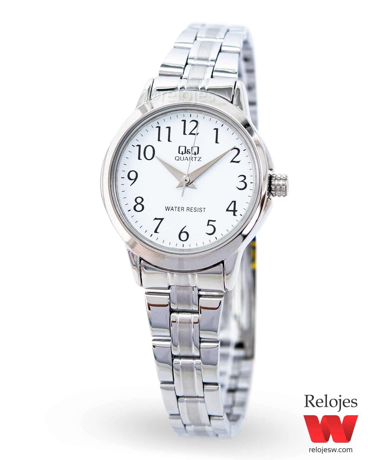 Reloj q&q mujer plateado sale