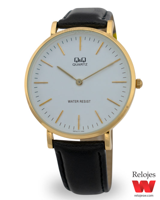 Reloj Q&Q Hombre Q974J111Y Cuero - Relojes W