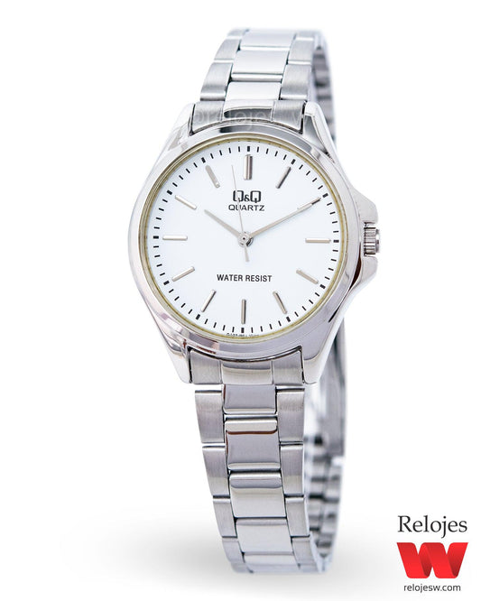 Reloj Q&Q Mujer Plateado Blanco QA07J201Y