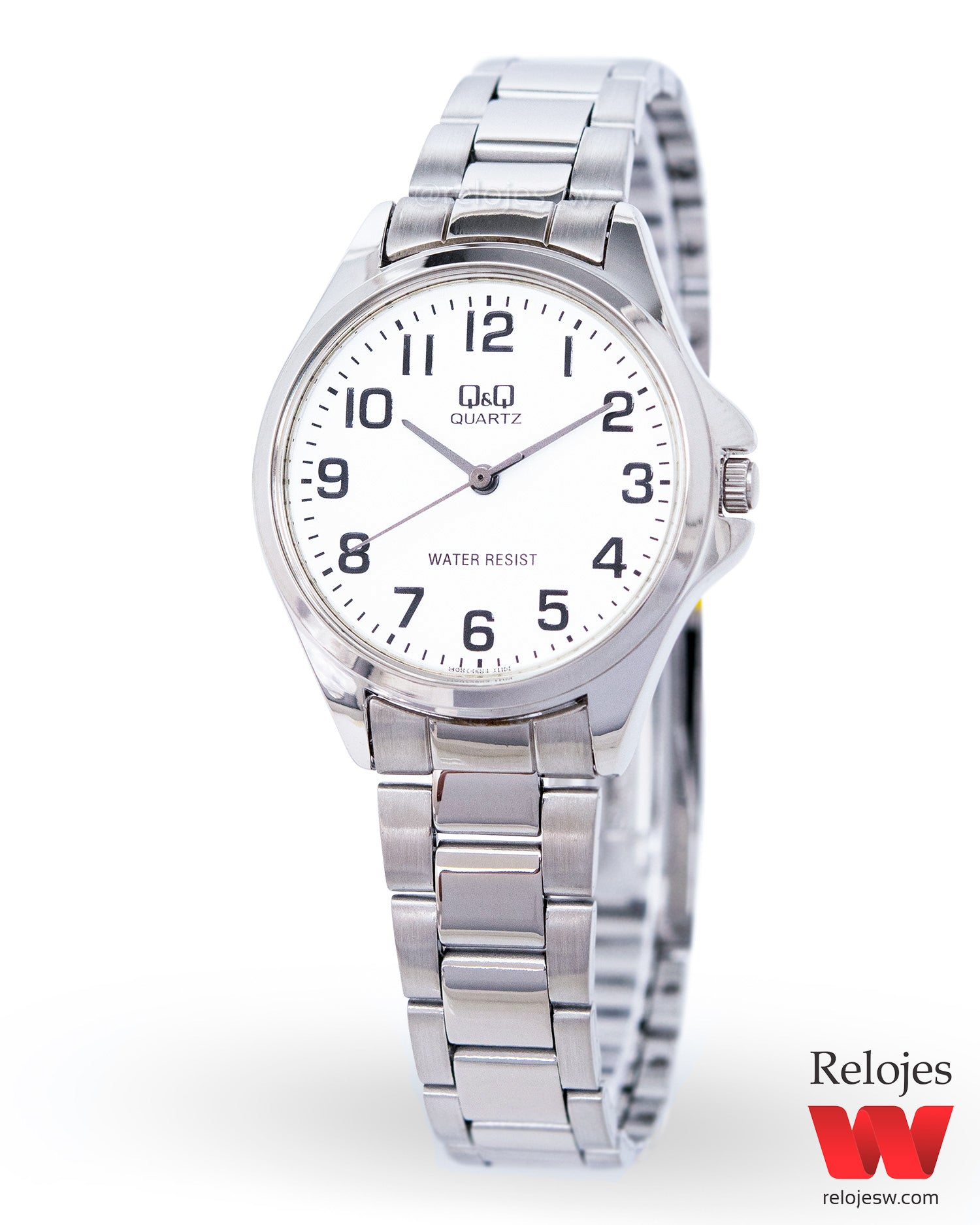 Reloj Q Q Mujer Plateado Blanco QA07J204Y