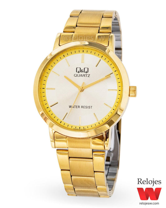 Reloj Q&Q Hombre Dorado QA38J010Y