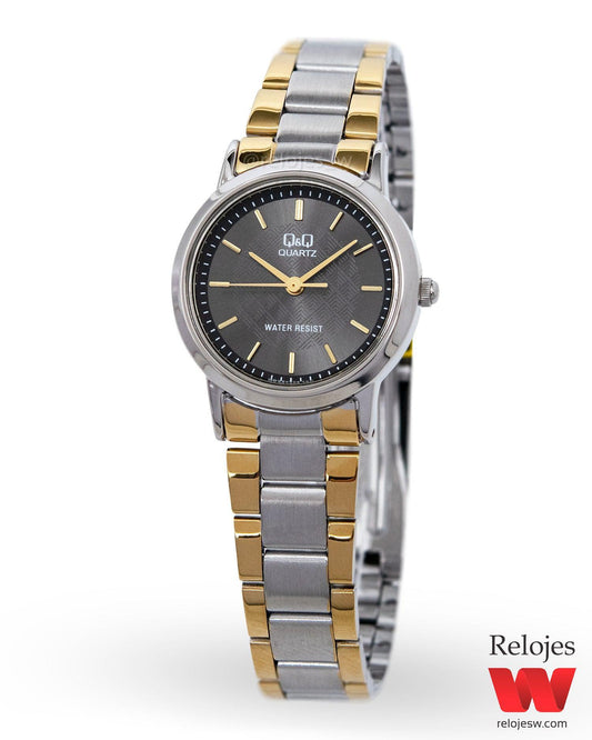 Reloj Q&Q Mujer Plateado Dorado QA39J402Y