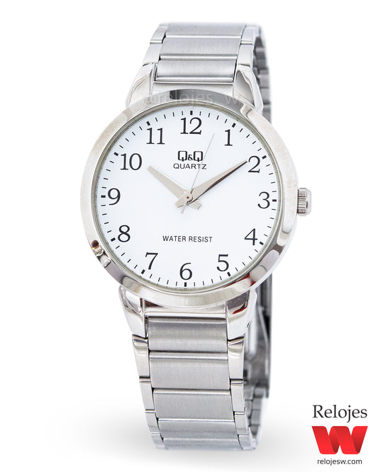 Reloj Q&Q Hombre Plateado QA42J204Y