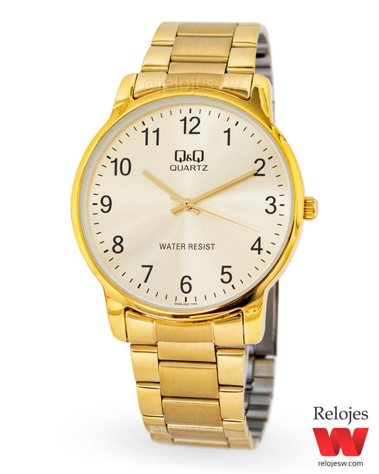 Reloj Q&Q Hombre Dorado QA46J003Y