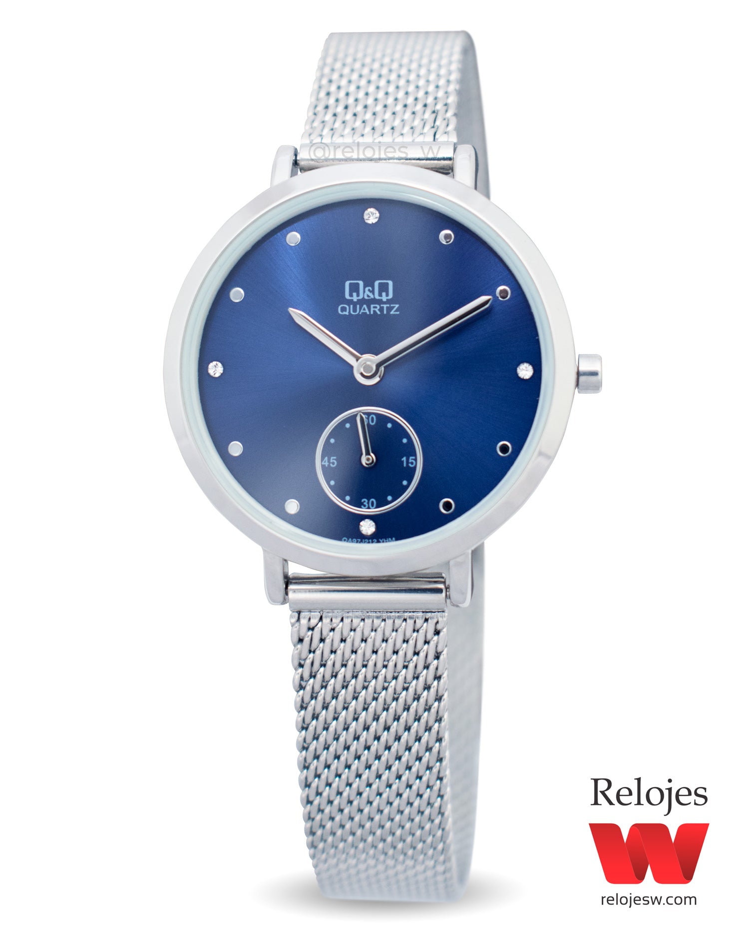 Reloj Q Q Mujer Plateado QA97J212Y