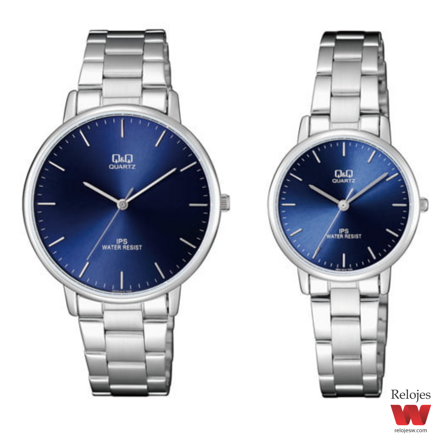 Reloj Q&Q Pareja QZ00J212Y - QZ01J212Y Plateado Azul