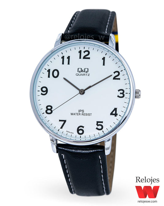 Reloj Q&Q Hombre Negro Plateado QZ00J304Y