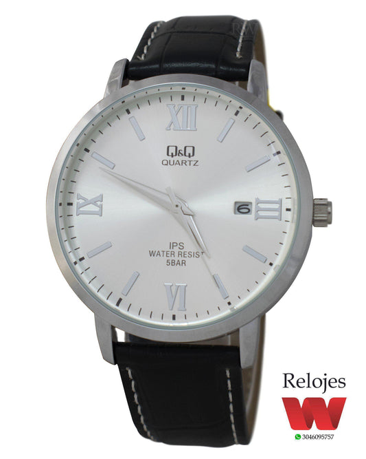 Reloj Q&Q Hombre Negro Plateado QZ06J307Y