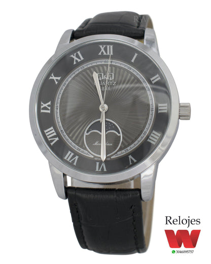 Reloj Q&Q Hombre QZ10J308Y Negro Plateado