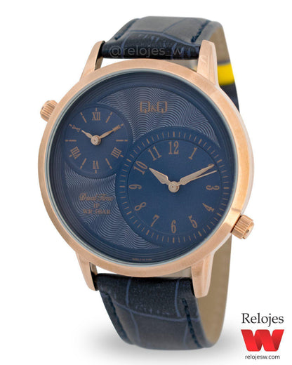 Reloj Q&Q Hombre QZ22J115Y Azul Oro Rosa