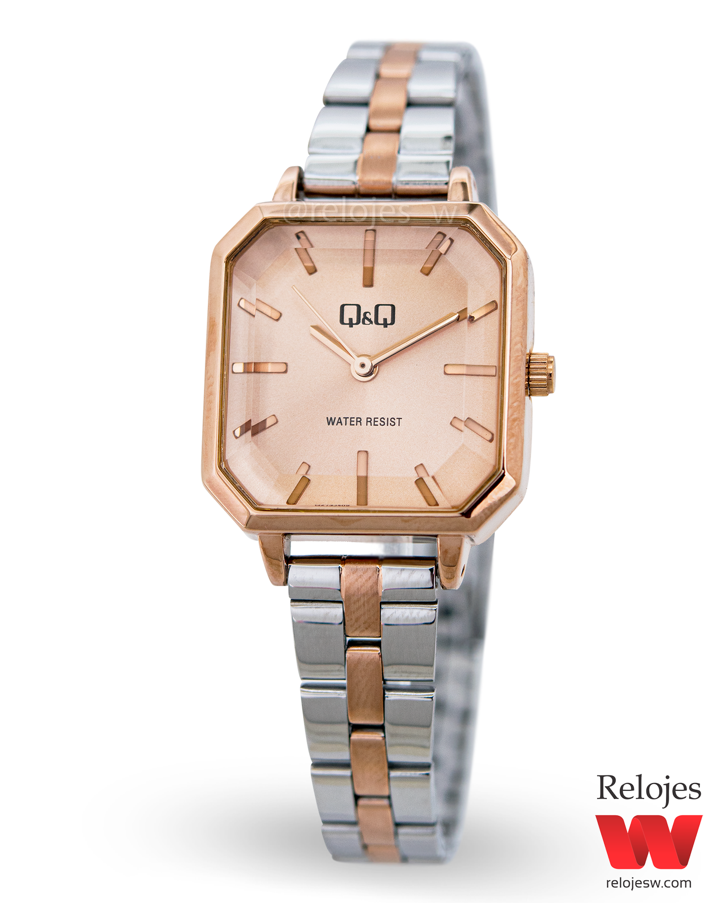 Reloj Q&Q Mujer QZ73J402Y Plateado Oro Rosa