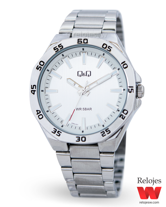 Reloj Q&Q Hombre QZ82J201Y Plateado