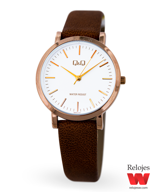 Reloj Q&Q Mujer QZ87J121Y Marrón Oro Rosa