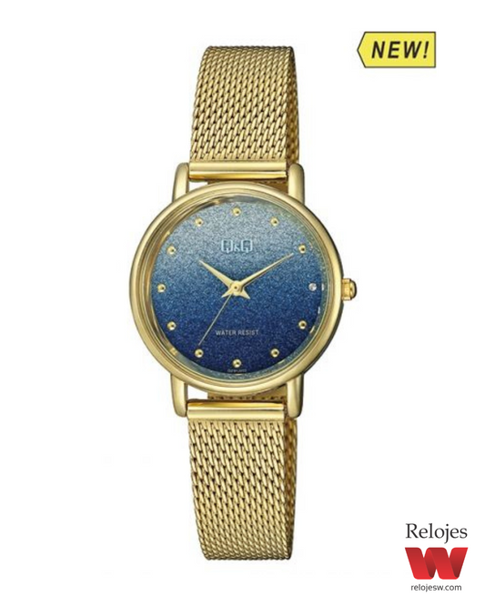 Reloj Q&Q Mujer Dorado QZ91J002Y