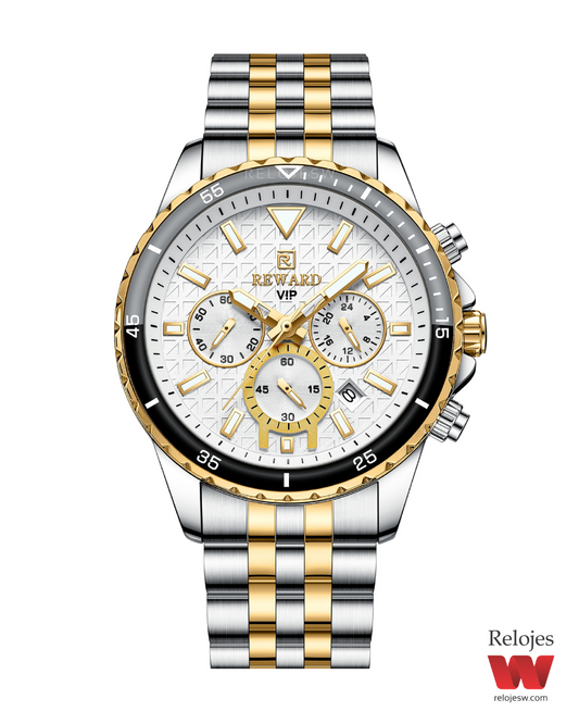Reloj Reward Hombre RD81101M Plateado Dorado