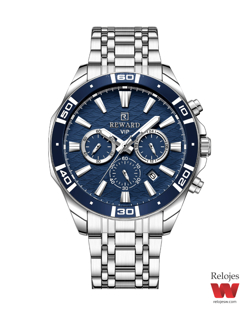 Reloj Reward Hombre RD81134M Plateado Azul