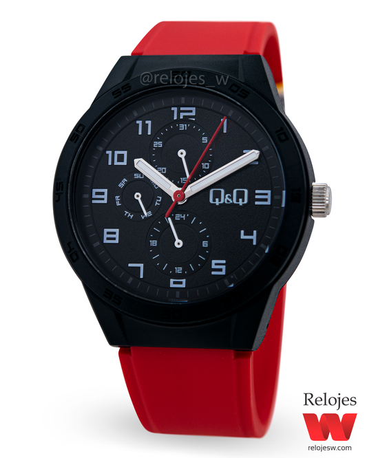 Reloj Q&Q Hombre VS54J005Y Rojo Negro