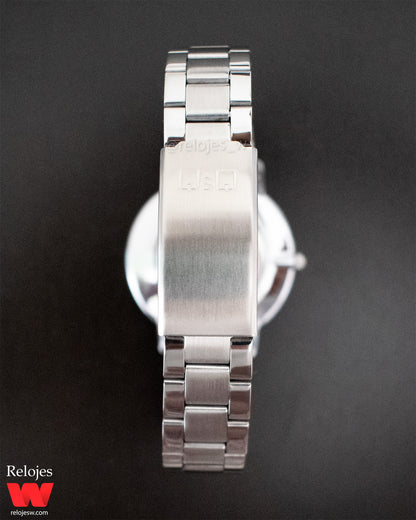 Reloj Q&Q Hombre QZ00J204Y Plateado Blanco